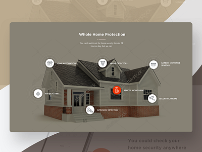 Home home protection ui ux web design