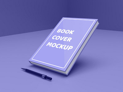 3D Rendering Photoshop Book Cover Mockup