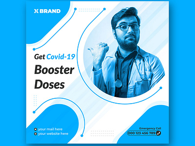 Covid-19 vaccine booster doses social media post