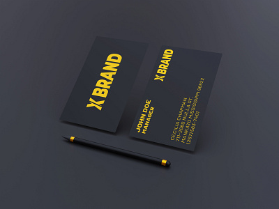 Luxury and Elegant Gold Foil Business Card Mockup psd mockup