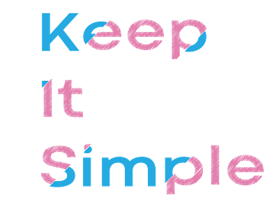Keep it simple t shirt design typography