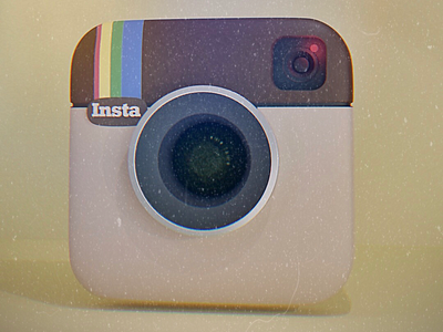 Instagram Logo 3D Vintagr