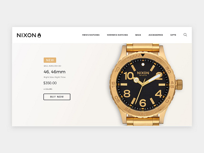 Nixon Homepage clean minimal online store simple ui ux web design