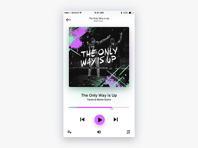 A cool music player? clean ios app design iosui minimal music player simple ui ux