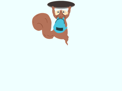 Squirrel after effects animation character duik ik jumpy squirrel