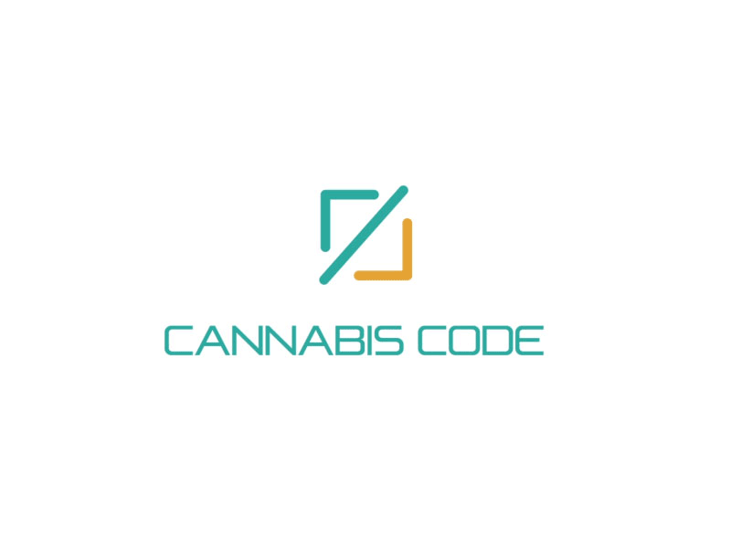 Cannabis Code web development company logo animation