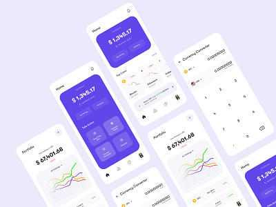 Concept - Crypto App (Light Theme) app calculator crypto wallet cryptocurrency dark app dark theme design mobile app mobile app design ui uidesign ux uxdesignmastery