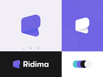 Logo - Ridima app app icon app logo brand branding concept design icon logo logo design logodesign logotype ui ux vector