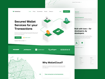 WalletCloud Proposed Website design interface product services startup ui ux web website
