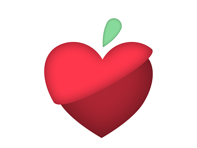 Trish, RD Logo affinity affinitydesigner apple apple pencil dietician fruit graphic design health heart illustration ipad weight