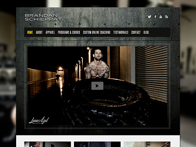 Brandanschieppati.com dark fitness grunge web web design