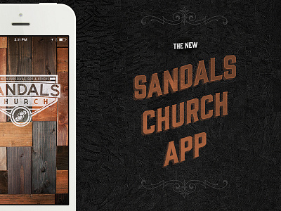 Sandals App Landing Page design