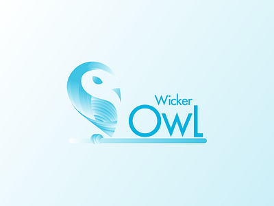 Wicker Owl Logo branding dfrickdesign geometry gradient icon illustration logo minimalist owl shape vector