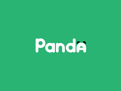 Panda Logo branding dfrickdesign icon illustration logo logotype minimalist panda shape type vector