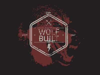 Wolf Built Tshirt logo tshirt