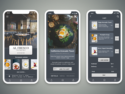 Restaurant app appdesign design food food app order food restaraunt restaurant app ui