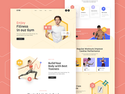 Gym Responsive Landing Page figma fitness gym landing page responsive sketch template ui ux xd