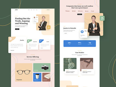 Lawyer Responsive Landing Page design figma landing lawyer page personal responsive sketch template ui ux xd