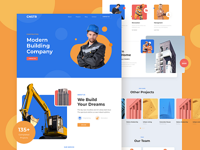 Construction Responsive Landing Page