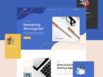 Portfolio Responsive Landing Page agency design figma landing page portfolio responsive sketch ui ux xd