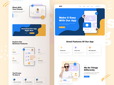 App Responsive Landing Page