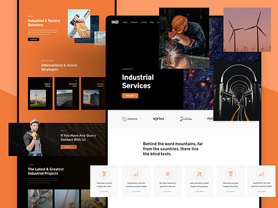 Industrial Responsive Landing Page