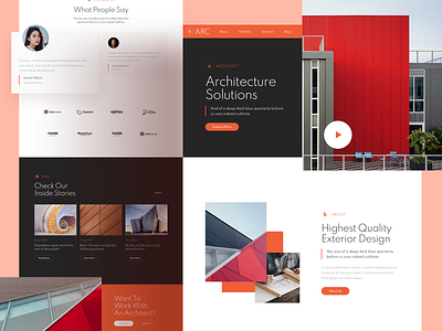 Architect Responsive Landing Page