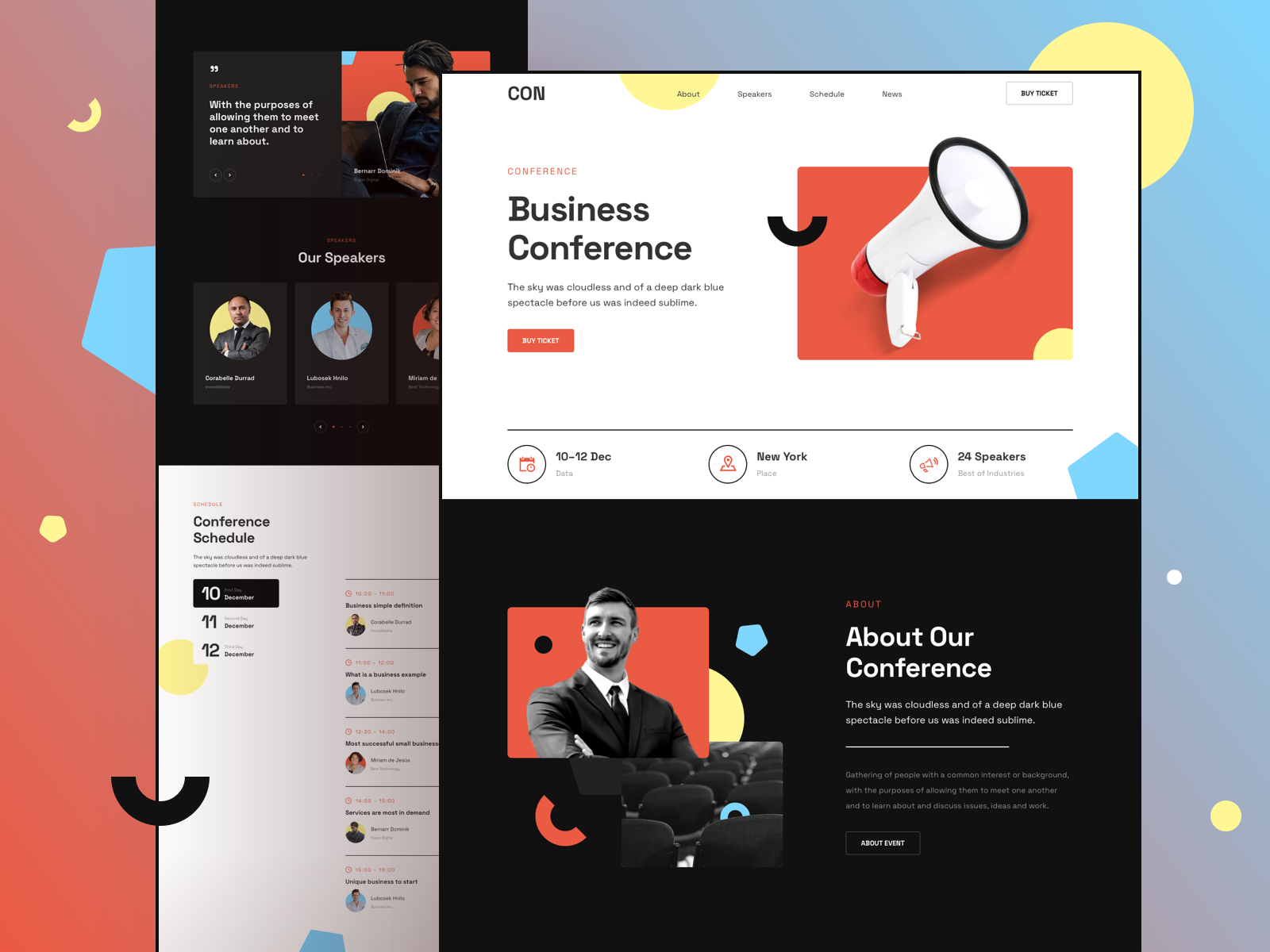 Conference Website By Laaqiq On Dribbble