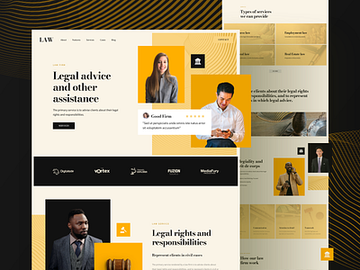 Law Firm Website attorney design figma firm landing lawyer responsive sketch template ui ux xd