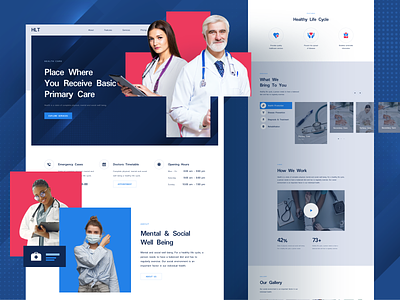 Health Web Design Landing Page