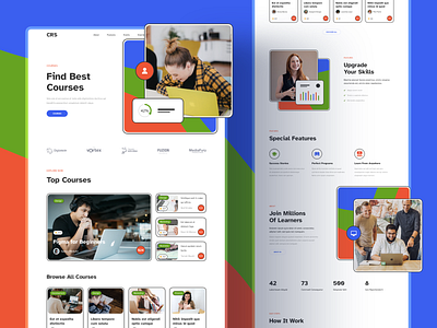 Courses Education Web Design Landing