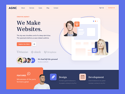 Agency Landing Web Design