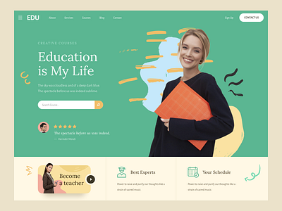 Education Web Design Landing