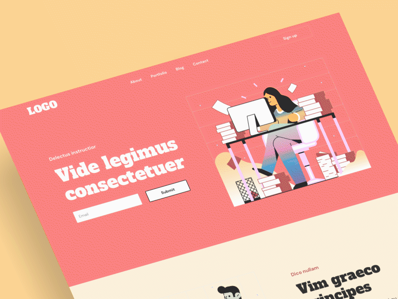 RETEM – Responsive Templates ae animation design figma illustration kit landing page responsive sketch ui ux xd