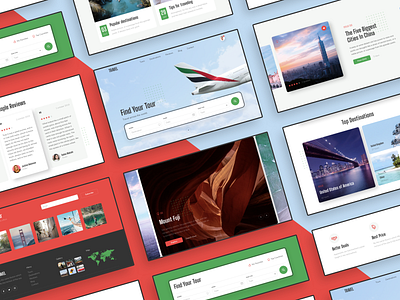 Travel Responsive Landing Page design figma fly landing page plane responsive sketch tour ui ux xd