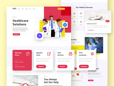 Medical Landing Page design doctor figma landing medical page responsive sketch ui ux xd