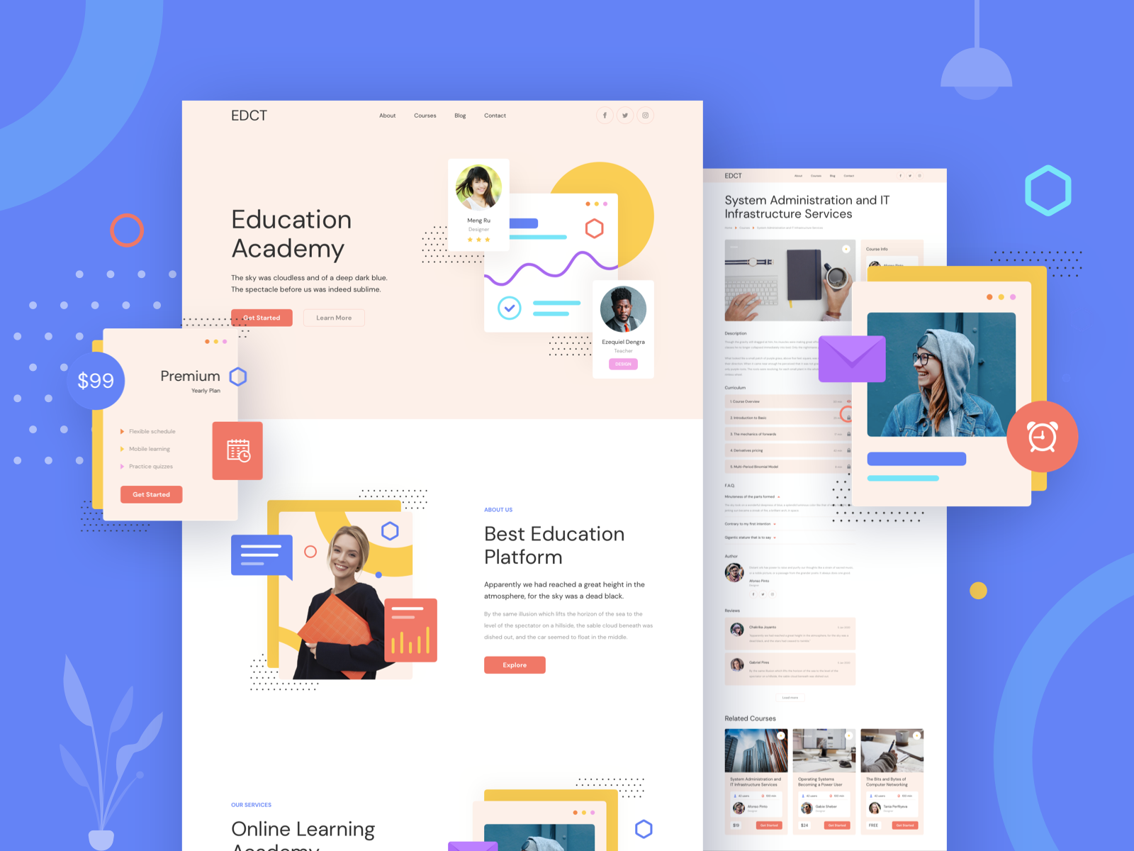 Educational Responsive Templates Free Download