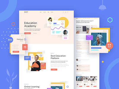 Education Responsive Template design education education website figma landing learning page responsive sketch template ui ux xd