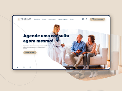 Tessália Saúde Domiciliar Website Concept branding site design sketchapp ui ui design ui web design uidesign web webdesign website design