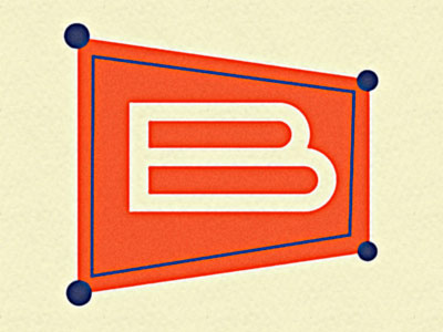 Logo Concept for Detroit Labs Broadside App b design letter retro the