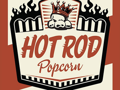 Hot Rod Popcorn Label