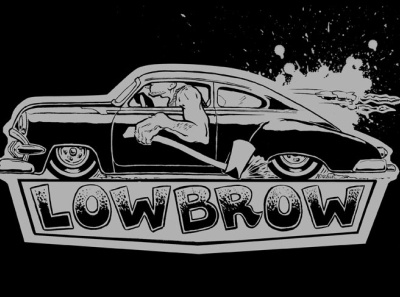 Lowbrow Tshirt Design brush and ink hot rod illustration kustom