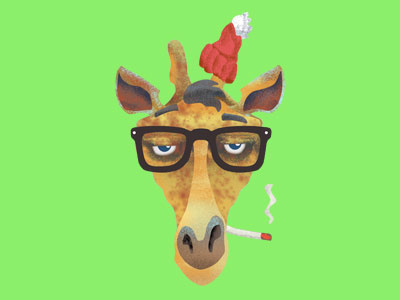 Hipster Giraffe