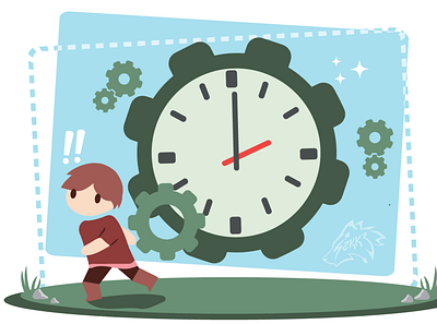 Time Constrains illustration illustrator vector