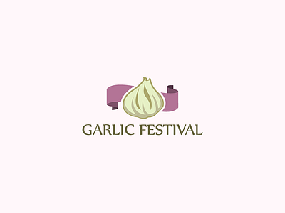 Garlic Festival Logo illustration logo