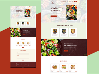 Landing Page Design adobe xd business card design design illustration logo sign in signup ux website design websites