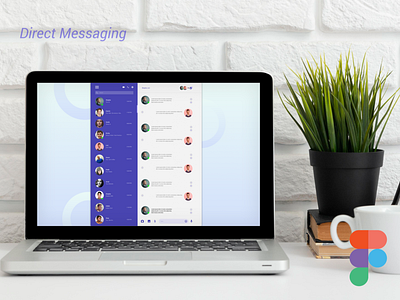 Direct Messaging adobe xd business card design design figma illustration logo sign in signup ux website design websites