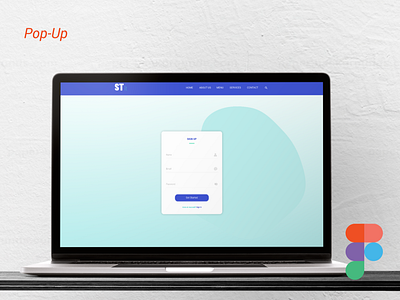 Sign-Up (Pop-Up) Design adobe xd business card design design figma illustration logo sign in signup ux website design websites