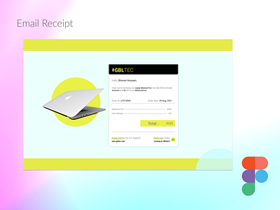 Email Receipt Desing