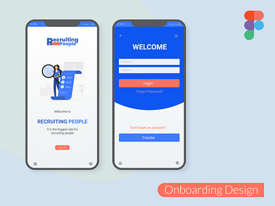 Onboarding Design adobe xd business card design design figma illustration logo sign in signup ux website design websites